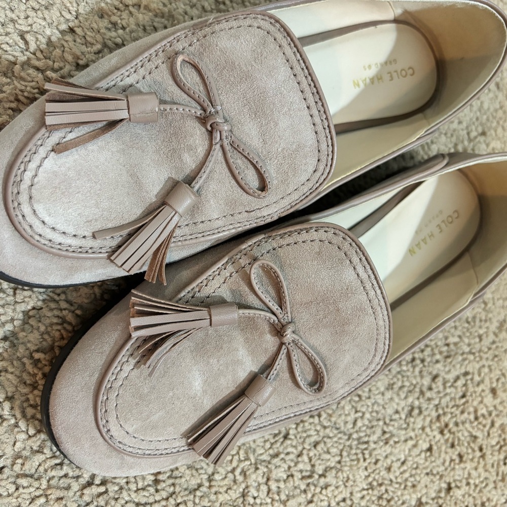 Cole Haan Suede Loafers With Tassel